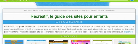 Détails : Récréatif, le guide des sites pour enfants