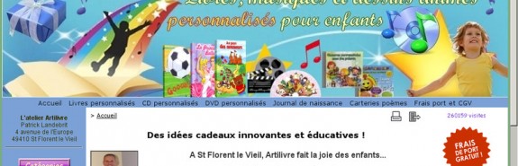 Détails : ArtiLivre.com - livres et chansons personnalisés