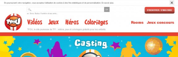 Détails : TFOU, le site jeunesse de TF1