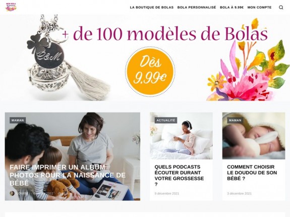 Aperçu du site pour enfants 'Mon bola de grossesse'